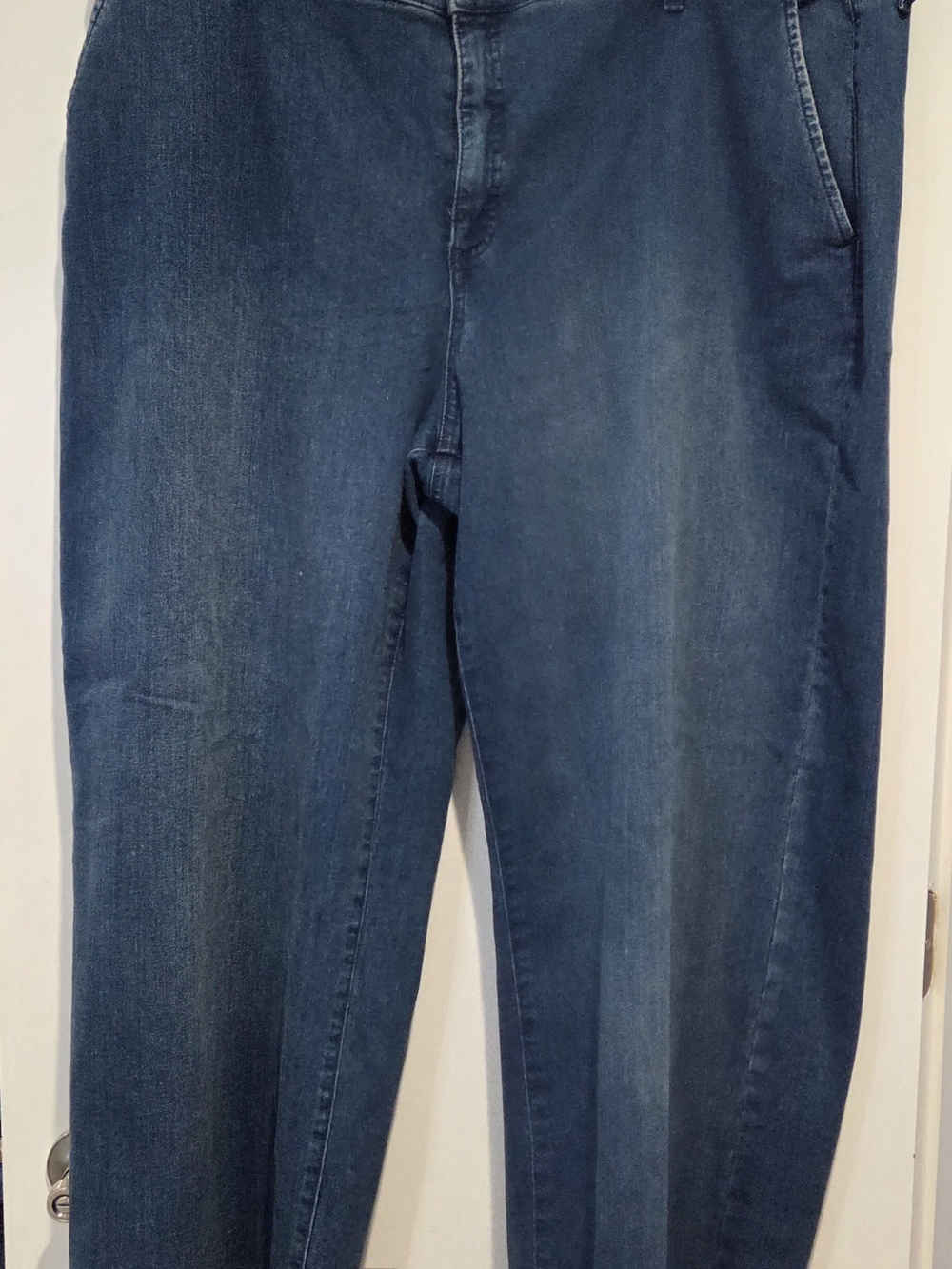 Macy's Style & Co. Women's Wide-Leg Jeans in Dark Blue